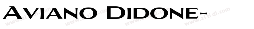Aviano Didone字体转换